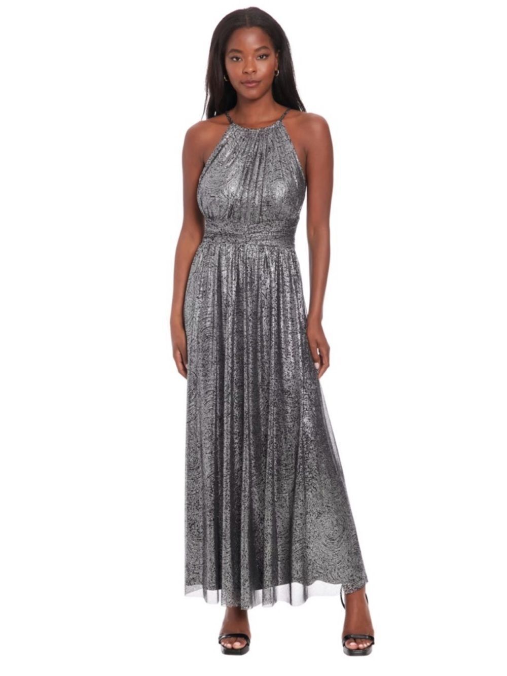 London Times Halter Evening Gown - Women Dresses